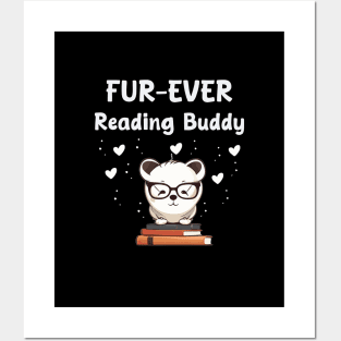 fur-ever reading buddy for books and dogs lover Posters and Art